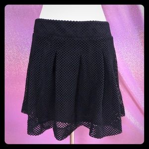 Black Fishnet cheer skirt